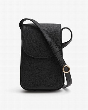 Bolsa Para Movil Cuyana Concertina Mujer Negras | VGL76HK