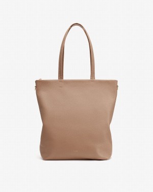 Bolso Tote Cuyana Altas Easy Cremallera Mujer Kaki | IGQ384PS