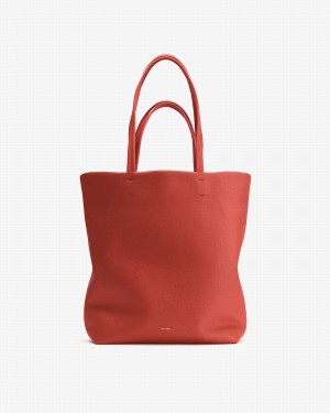 Bolso Tote Cuyana Altas Easy Mujer Coral Oscuro | ZQJ767YD