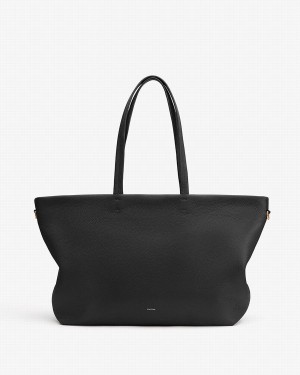 Bolso Tote Cuyana Classic Easy Cremallera Mujer Negras | ELN6676KL