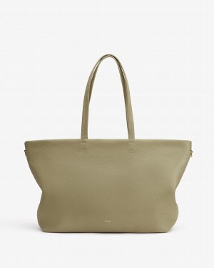 Bolso Tote Cuyana Classic Easy Cremallera Mujer Verde | HEV8219QQ