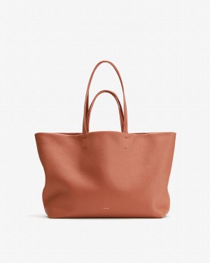 Bolso Tote Cuyana Classic Easy Mujer Rojas Marrones | GKE869IW