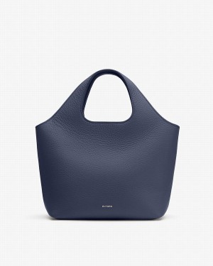 Bolso Tote Cuyana Mini System Mujer Azul Marino | TWE292KB