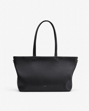 Bolso Tote Cuyana Small Easy Cremallera Mujer Negras | YVY5046CW