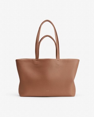 Bolso Tote Cuyana Small Easy Mujer Marrones | WEB2443CB