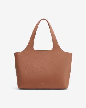 Bolso Tote Cuyana System Mujer Marrones | OBS565LU