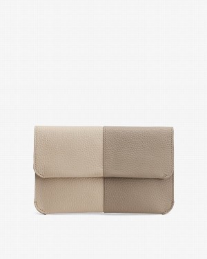 Bolso de Mano Cuyana System Flap Mujer Gris | KVS4333VU