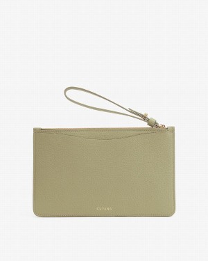 Carteras Cuyana Slim Wristlet Mujer Verde | WBG5537LB