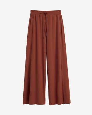 Pantalon Cuyana Anchos-Leg Drawstring Mujer Rojas | RWE311MY