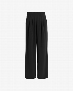 Pantalon Cuyana Silk Anchos-Leg Mujer Negras | IOY4547JS