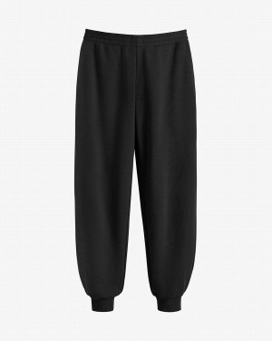 Pantalones Jogger Cuyana Terry Sculpted Mujer Negras | EAV4694AG