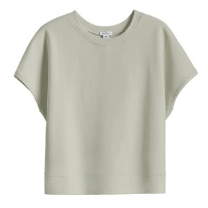 Sudaderas Cuyana French Terry Corta Sleeve Mujer Verde | OGS3827AZ