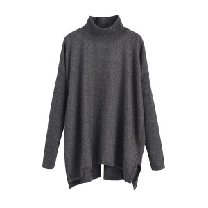 Truien Cuyana Alpaca Open-Back Turtleneck Mujer Gris | UKY6429SV