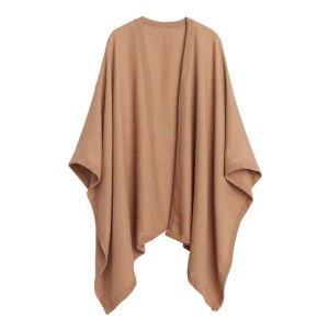 Truien Cuyana Baby Alpaca Square Edge Cape Mujer Marrones | SDW361IO