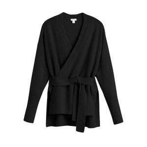 Truien Cuyana Cashmere Soft Wrap Mujer Negras | YVQ7084FM