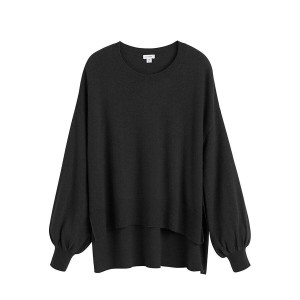 Truien Cuyana Single-Origin Cashmere Open Side Mujer Negras | TGG2236SU