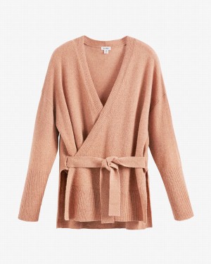 Truien Cuyana Single Origin Cashmere Wrap Mujer Beige | ZVE7028GW