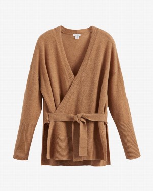 Truien Cuyana Single Origin Cashmere Wrap Mujer Marrones | VHV2552TG