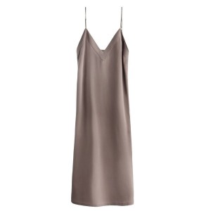 Vestido Cuyana Silk Slip Mujer Marrones Claro | XNU3855SH