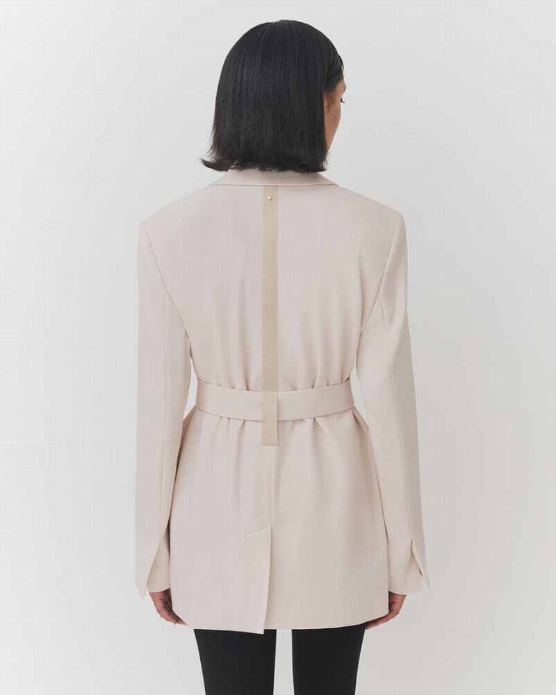 Blazers Cuyana Relaxed Mujer Creme Blancas | CEC2989JT