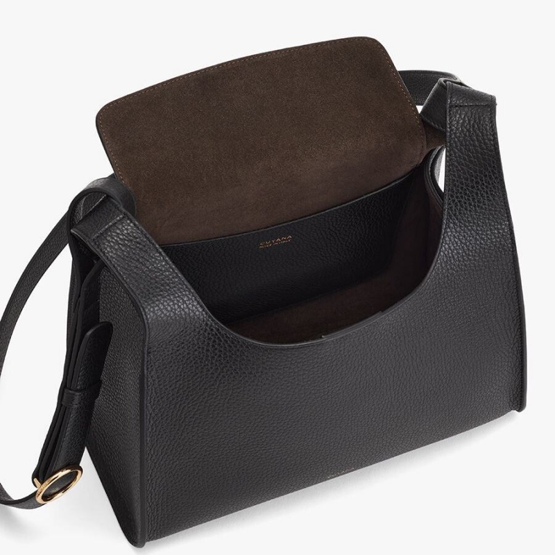 Bolsa De Hombro Cuyana Double Loop Mujer Negras | DXR3660UL