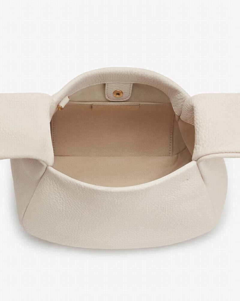 Bolsa De Hombro Cuyana Mini Bow Mujer Blancas | LOP6743WS