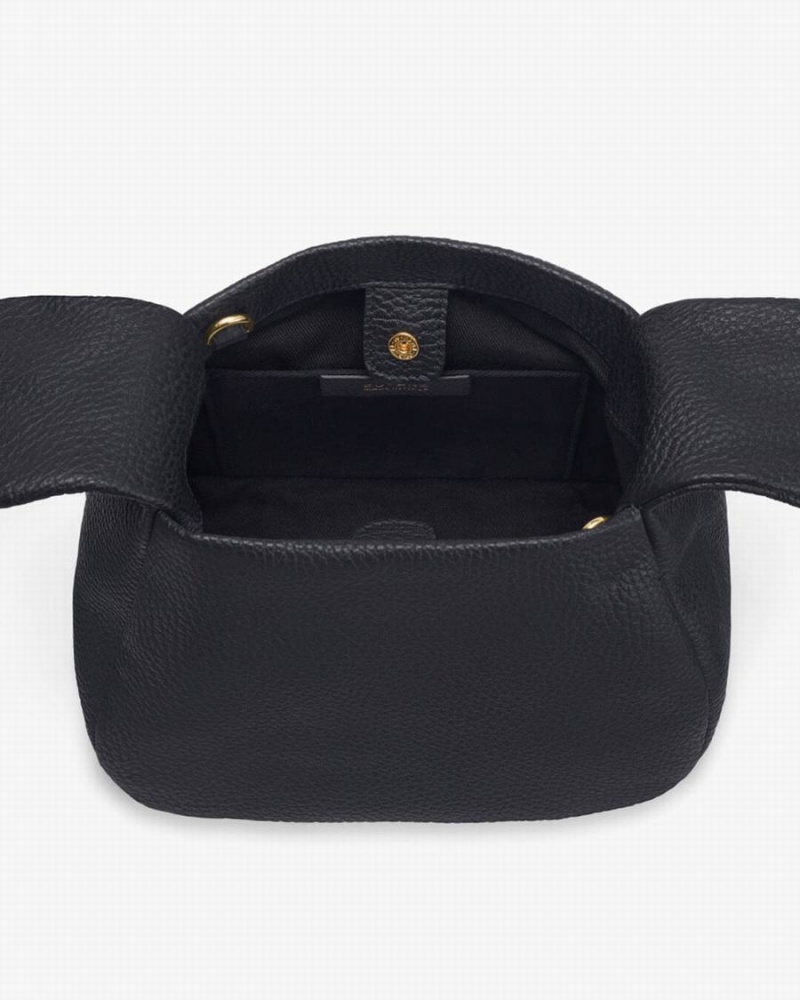 Bolsa De Hombro Cuyana Mini Bow Mujer Negras | BEB5817MB