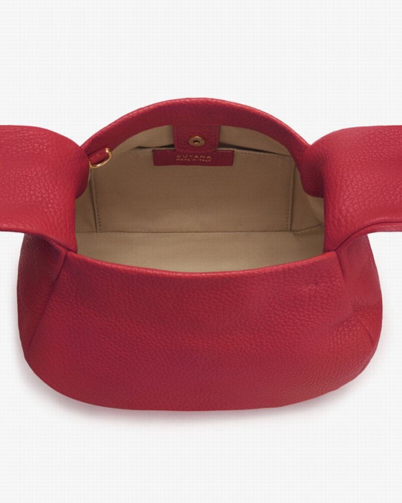 Bolsa De Hombro Cuyana Mini Bow Mujer Rosas Rojas | XJE8829KD