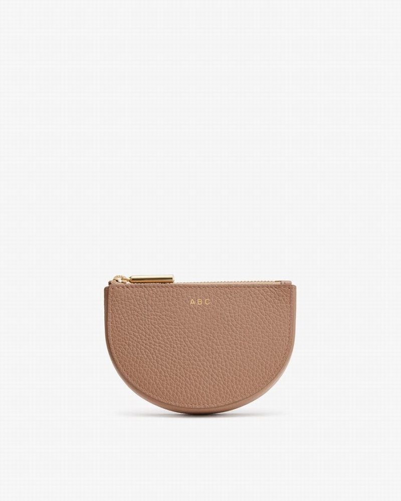 Bolso Pequeño Cuyana Half Moon Mujer Kaki | MVO257LJ