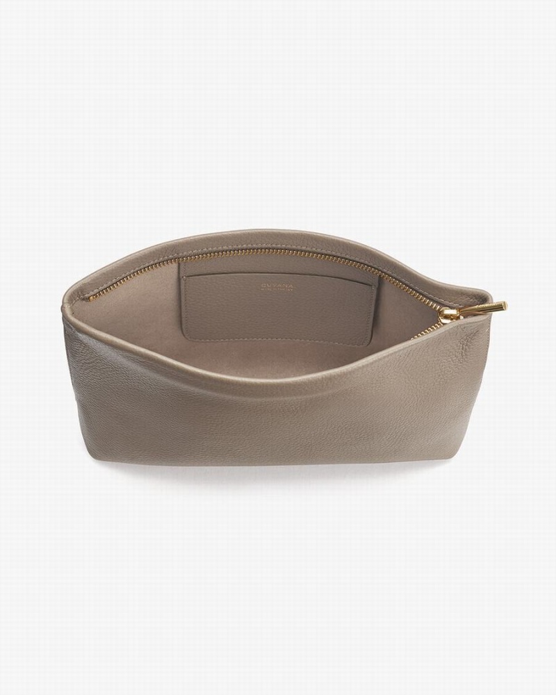 Bolso Pequeño Cuyana Small Cremallera Mujer Gris | QUO329RD