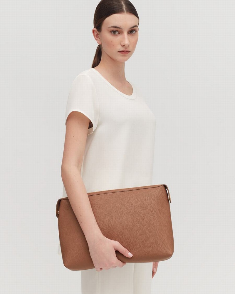 Bolso Pequeño Cuyana System Insert Mujer Marrones | QXK7577RP