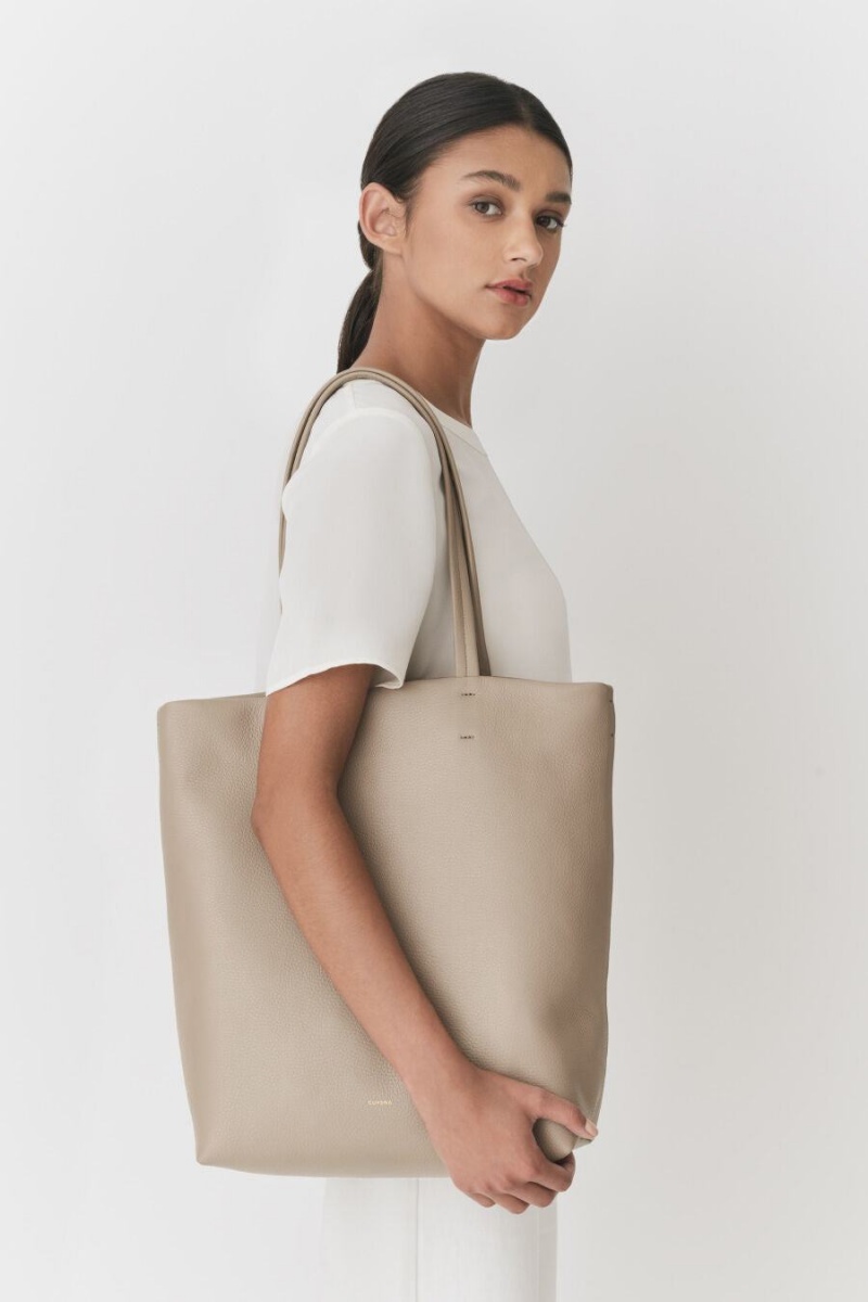 Bolso Tote Cuyana Altas Easy Mujer Gris | LZK7670LR