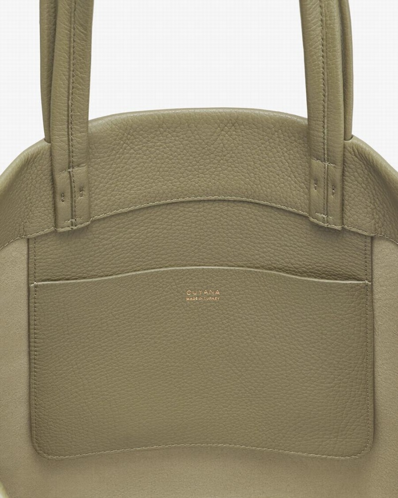 Bolso Tote Cuyana Altas Easy Mujer Verde | OSQ8559AJ