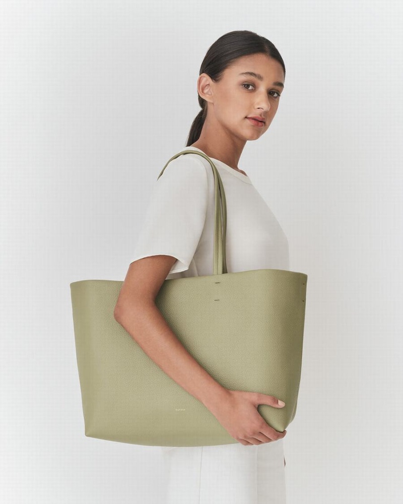 Bolso Tote Cuyana Classic Easy Mujer Verde | YNN317PX