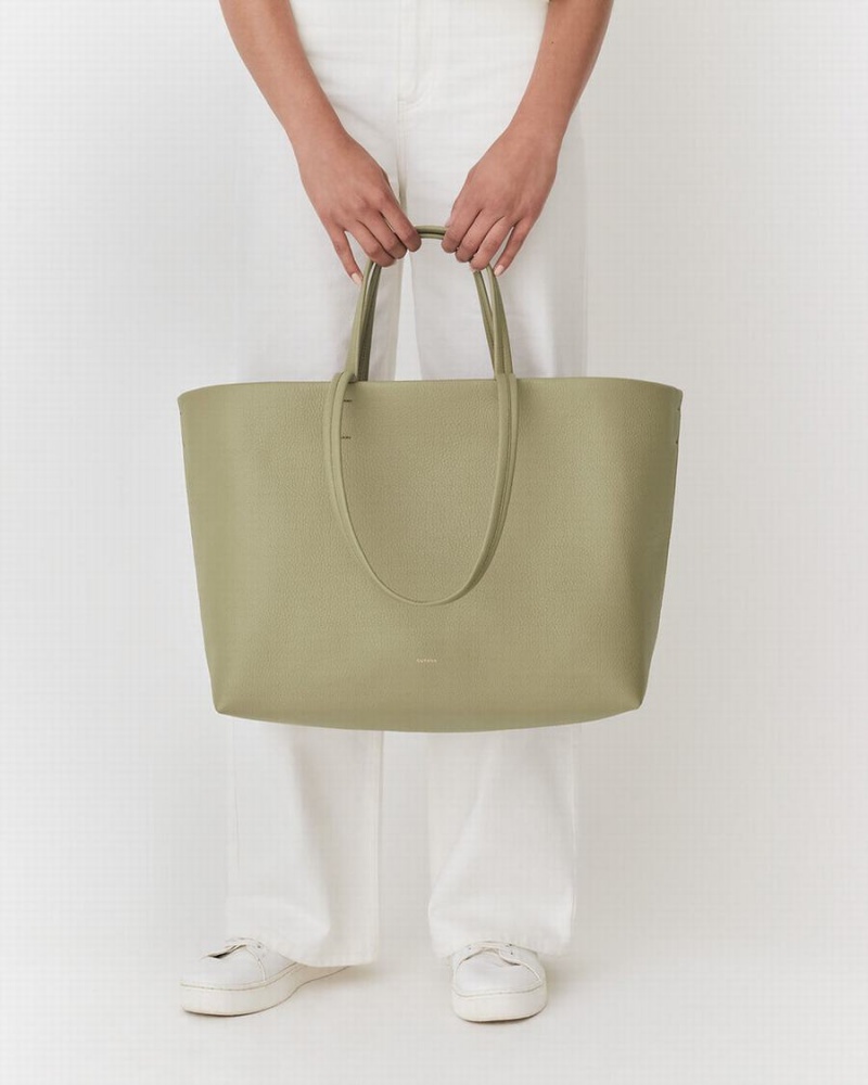 Bolso Tote Cuyana Classic Easy Mujer Verde | YNN317PX