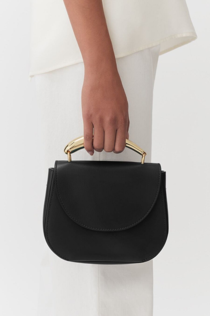 Bolso Tote Cuyana Sculpted Handle Mujer Negras | GTH933RY