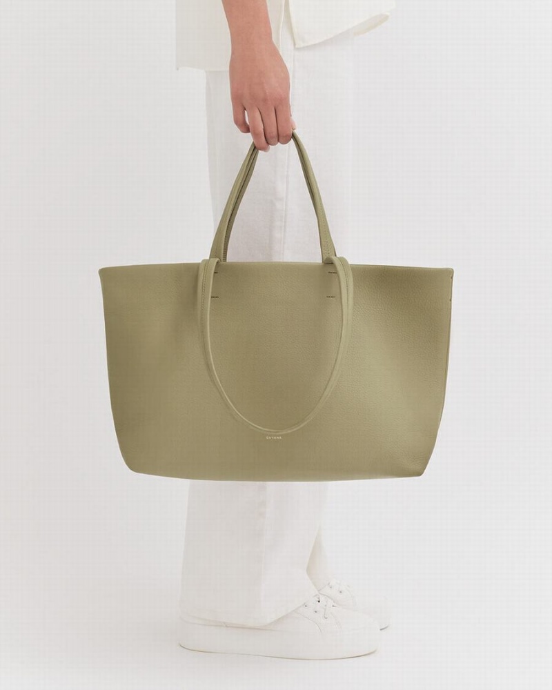 Bolso Tote Cuyana Small Easy Mujer Verde | BSZ8931TA