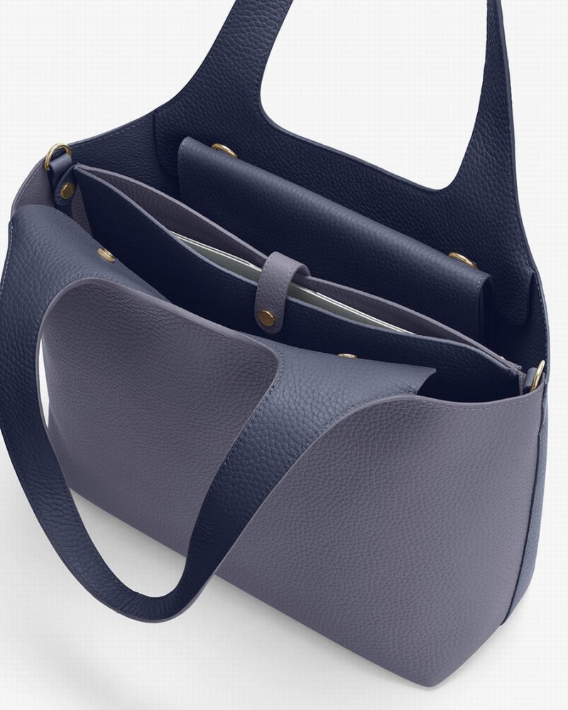 Bolso Tote Cuyana System Mujer Azul Marino | TBN444KJ