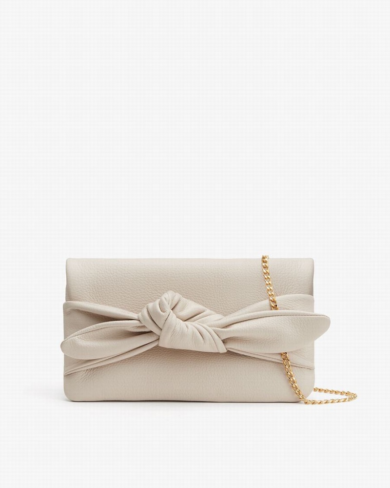 Bolso de Mano Cuyana Bow Mujer Blancas | ZRS9520YU