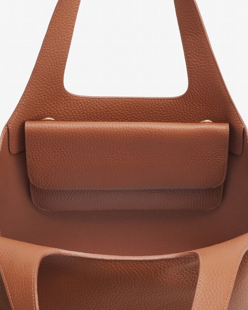 Bolso de Mano Cuyana System Flap Mujer Marrones | UQO3157VW