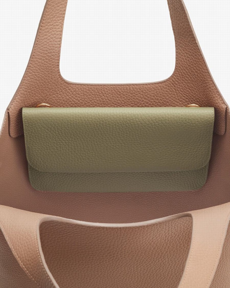 Bolso de Mano Cuyana System Flap Mujer Verde | RMG3154TD