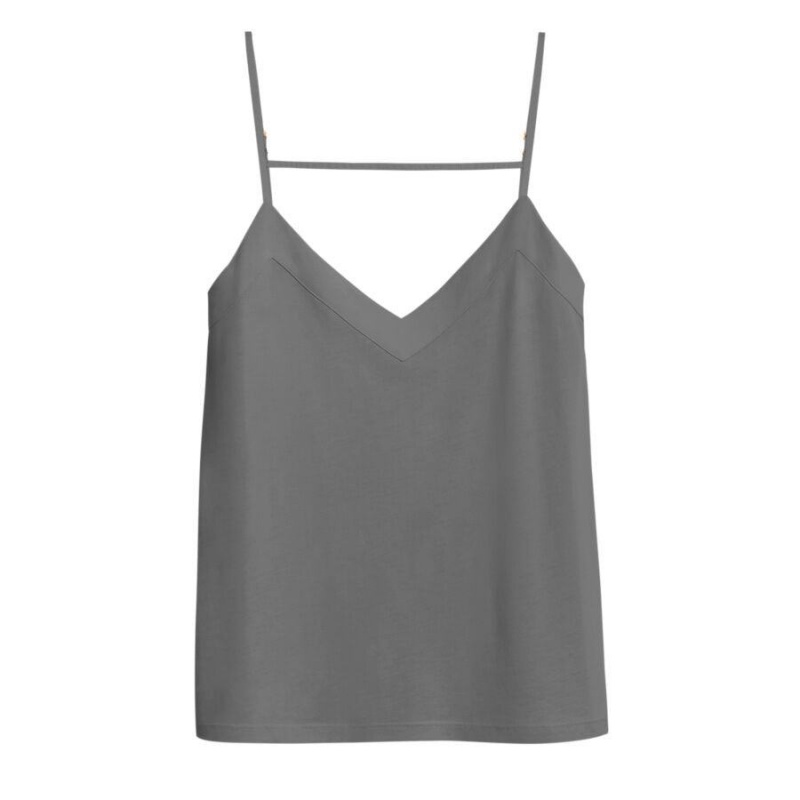 Camiseta Tirantes Cuyana Organic Pima Cami Mujer Gris | MHT6842HX