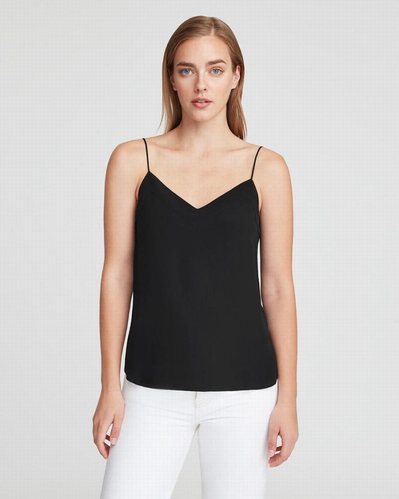 Camiseta Tirantes Cuyana Silk Cami Mujer Negras | ZJT8976FE