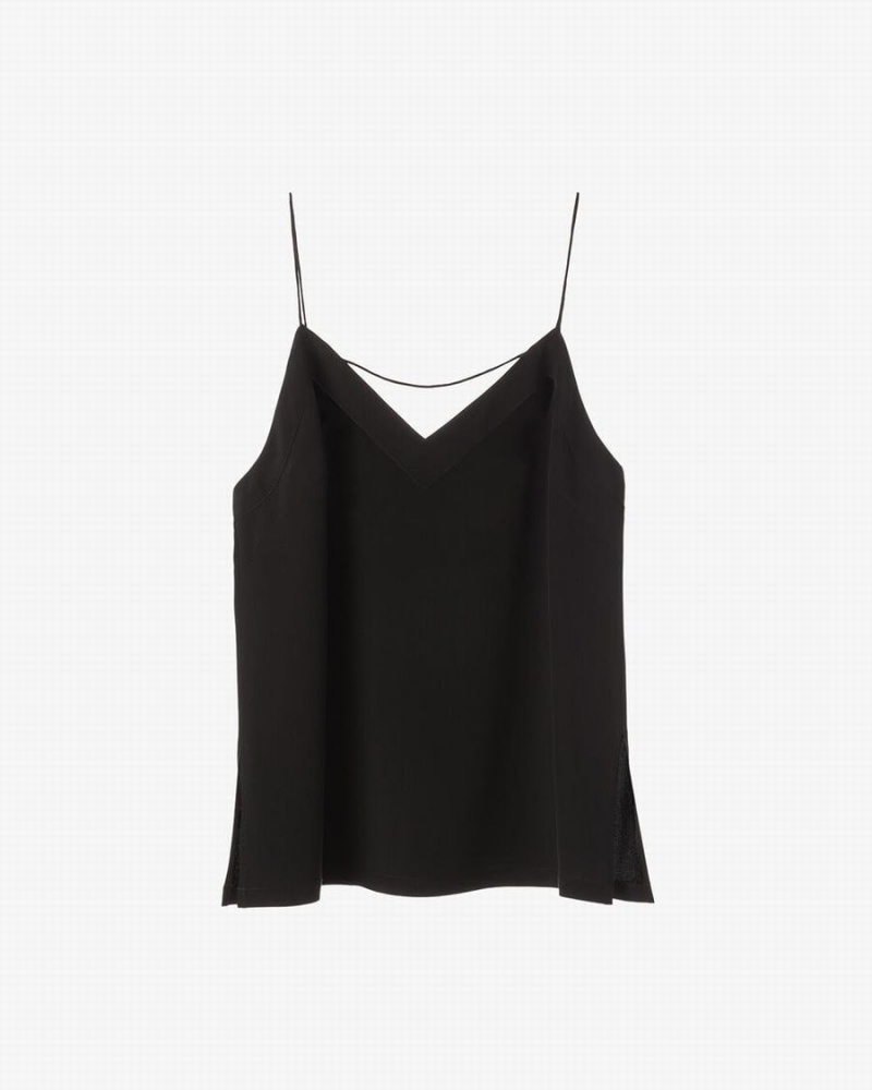 Camiseta Tirantes Cuyana Silk Cami Mujer Negras | ZJT8976FE