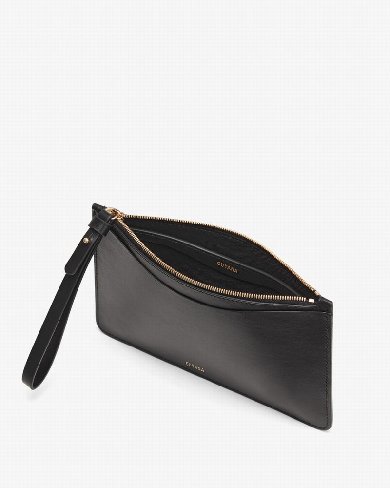 Carteras Cuyana Slim Wristlet Mujer Negras | HBB41CH