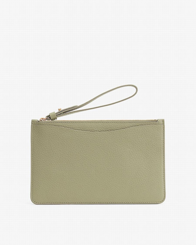 Carteras Cuyana Slim Wristlet Mujer Verde | WBG5537LB