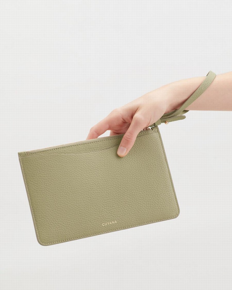 Carteras Cuyana Slim Wristlet Mujer Verde | WBG5537LB