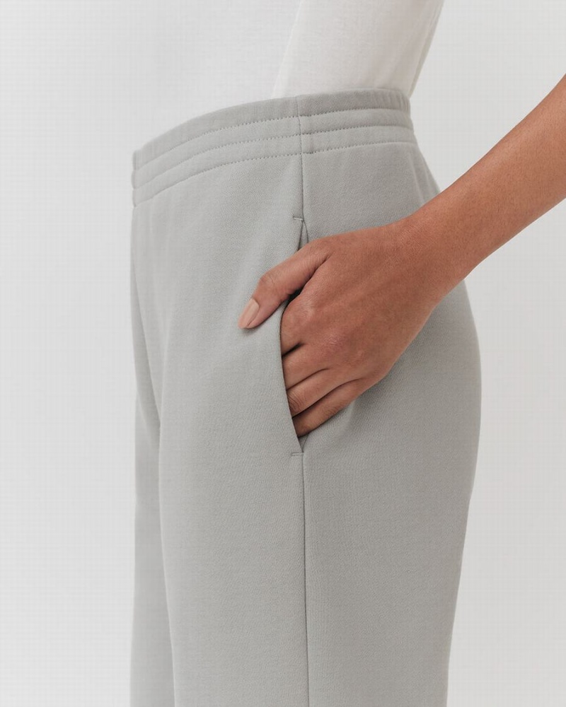 Pantalones Jogger Cuyana Terry Sculpted Mujer Gris | FAX658IT