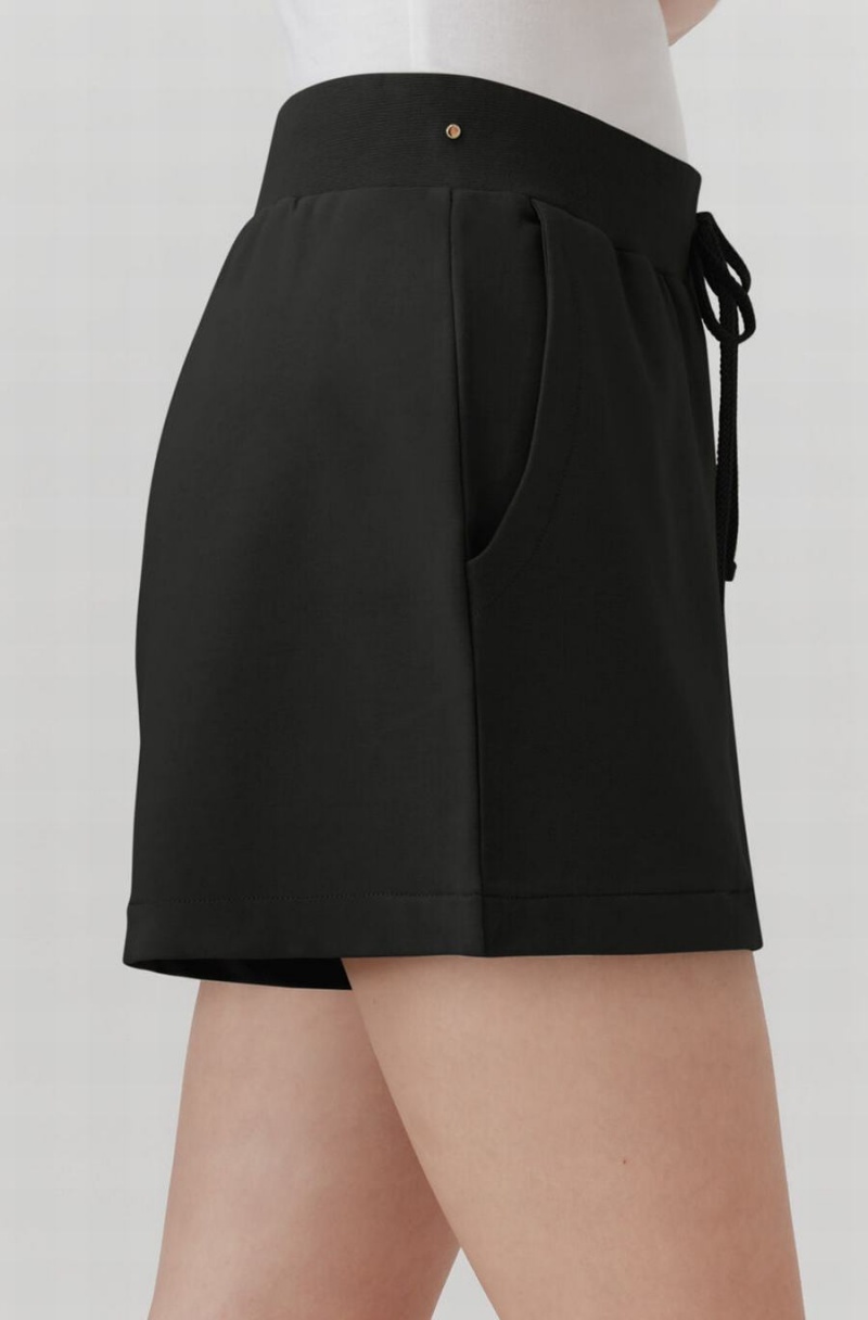 Short Cuyana French Terry Mujer Negras | ZST9126UM