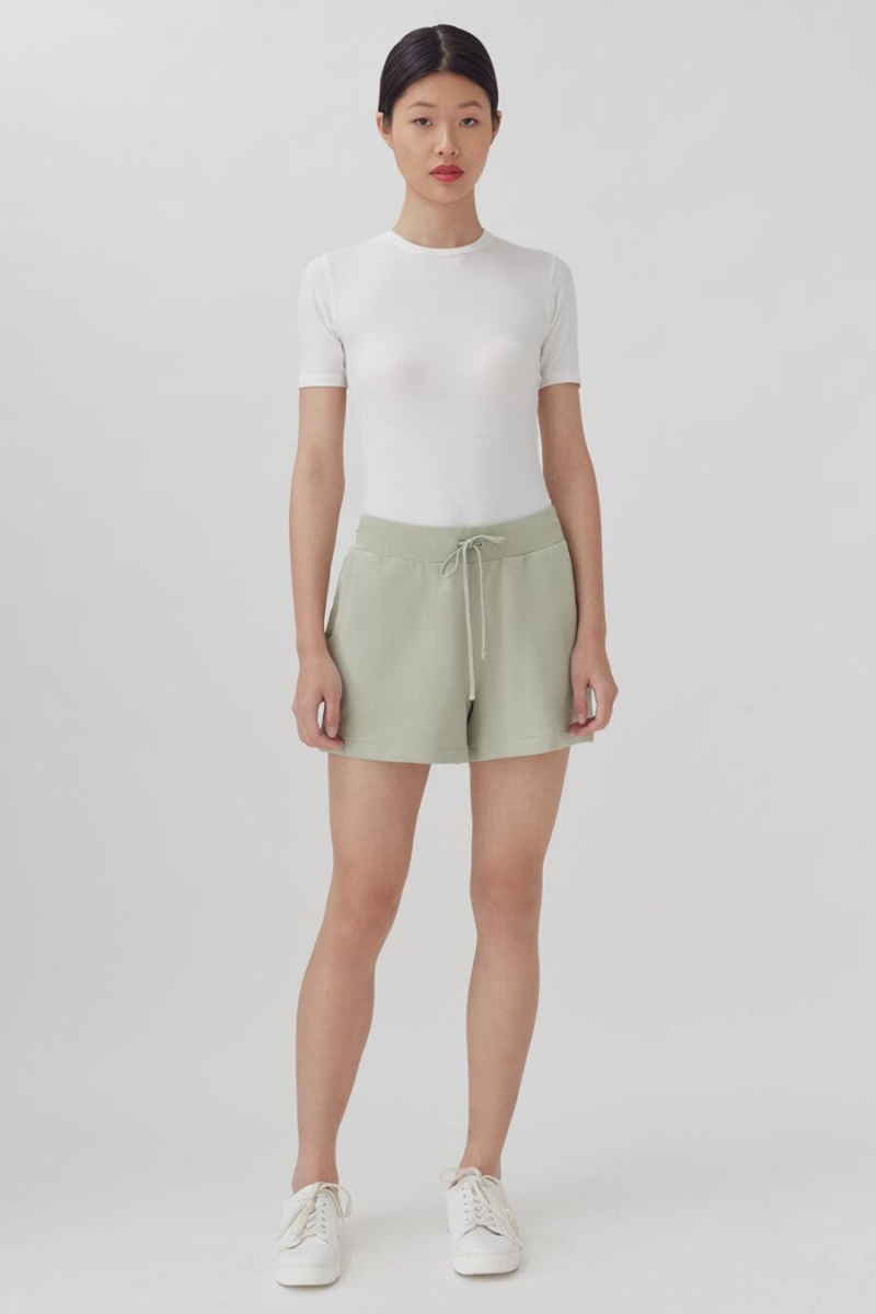 Short Cuyana French Terry Mujer Verde | RWZ588OG